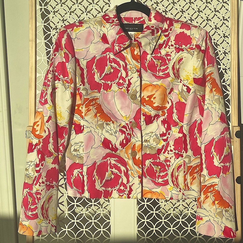 Jones of New York Summer Floral Blazer